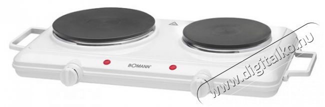 Bomann DKP 5028 CB Főzőlap - fehér Konyhai termékek - Sütő-főzőlap, tűzhely (szabadonálló) - Elektromos főzőlap (szabadonálló) - 369980