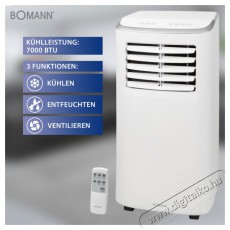 Bomann CL 6048 CB feh&eacute;r mobilkl&iacute;ma H&aacute;ztart&aacute;s / Otthon / K&uuml;lt&eacute;r - Ventil&aacute;tor / L&eacute;gkondicion&aacute;l&oacute; - Mobil kl&iacute;ma - 381097