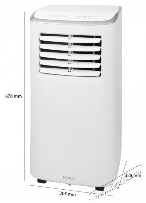 Bomann CL 6048 CB feh&eacute;r mobilkl&iacute;ma H&aacute;ztart&aacute;s / Otthon / K&uuml;lt&eacute;r - Ventil&aacute;tor / L&eacute;gkondicion&aacute;l&oacute; - Mobil kl&iacute;ma - 381097