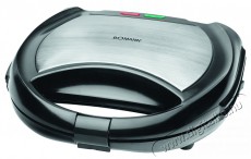 Bomann Multigrill ST/WA 1364 CB rozsdamentes acél/fekete Konyhai termékek - Konyhai kisgép (sütés / főzés / hűtés / ételkészítés) - Melegszendvics / gofri sütő - 399707
