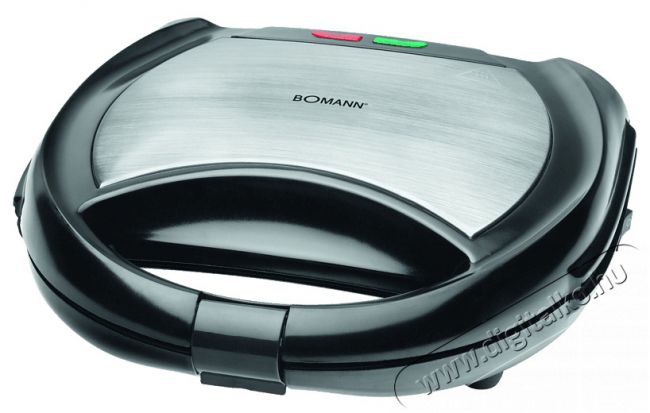 Bomann Multigrill ST/WA 1364 CB rozsdamentes acél/fekete Konyhai termékek - Konyhai kisgép (sütés / főzés / hűtés / ételkészítés) - Melegszendvics / gofri sütő - 399707