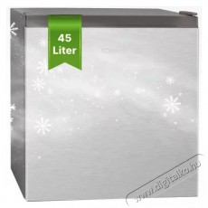 Bomann KB 7245 inox hűtőszekr&eacute;ny Konyhai term&eacute;kek - Hűtő, fagyaszt&oacute; (szabadon&aacute;ll&oacute;) - Egyajt&oacute;s hűtő - 475802