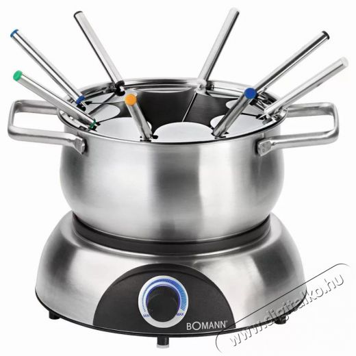 Bomann FD 2248 CB inox Fondü készítő Konyhai termékek - Konyhai kisgép (sütés / főzés / hűtés / ételkészítés) - Konyhai különlegesség - 493807
