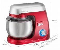 Bomann KM 6009 CB Konyhai robotgép - piros Konyhai termékek - Konyhai kisgép (előkészítés / feldolgozás) - Konyhai robotgép - 362690