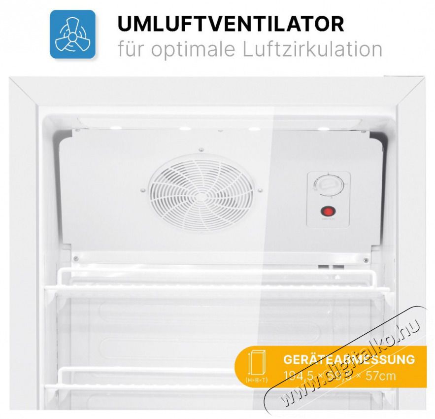 Bomann KSG 7351 feh&eacute;r italhűtő Konyhai term&eacute;kek - Hűtő, fagyaszt&oacute; (szabadon&aacute;ll&oacute;) - Egyajt&oacute;s hűtő - 503880