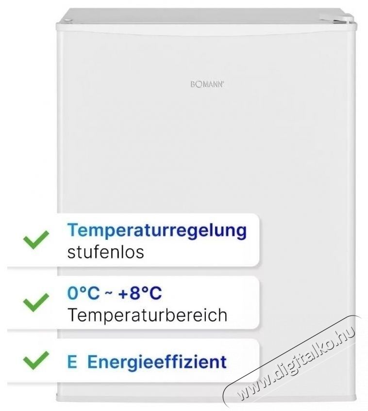 Bomann KB 7347 feh&eacute;r egyajt&oacute;s hűtő Konyhai term&eacute;kek - Hűtő, fagyaszt&oacute; (szabadon&aacute;ll&oacute;) - Egyajt&oacute;s hűtő - 531645