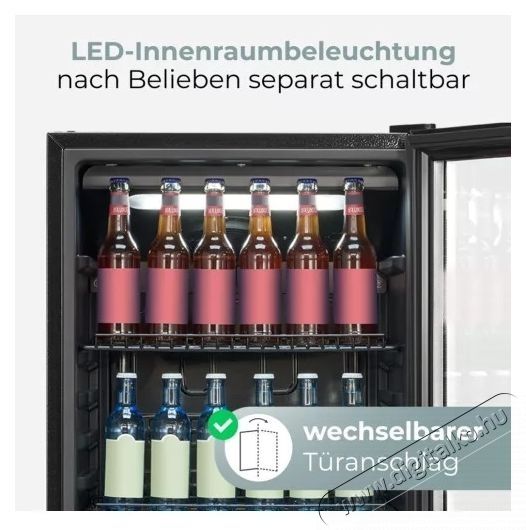 Bomann KSG 7292 fekete italhűtő Konyhai term&eacute;kek - Hűtő, fagyaszt&oacute; (szabadon&aacute;ll&oacute;) - Egyajt&oacute;s hűtő - 531652