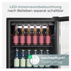 Bomann KSG 7292 fekete italhűtő Konyhai term&eacute;kek - Hűtő, fagyaszt&oacute; (szabadon&aacute;ll&oacute;) - Egyajt&oacute;s hűtő - 531652