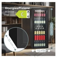 Bomann KSG 7292 fekete italhűtő Konyhai term&eacute;kek - Hűtő, fagyaszt&oacute; (szabadon&aacute;ll&oacute;) - Egyajt&oacute;s hűtő - 531652