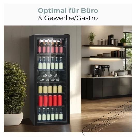 Bomann KSG 7292 fekete italhűtő Konyhai term&eacute;kek - Hűtő, fagyaszt&oacute; (szabadon&aacute;ll&oacute;) - Egyajt&oacute;s hűtő - 531652