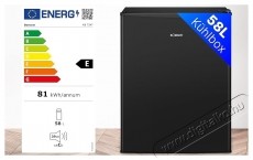 Bomann KB 7347 fekete egyajt&oacute;s hűtő Konyhai term&eacute;kek - Hűtő, fagyaszt&oacute; (szabadon&aacute;ll&oacute;) - Egyajt&oacute;s hűtő - 531650