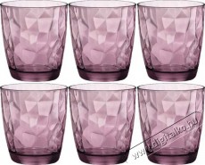 Bormioli pohár DIAMOND 300ml lila, 6 db Konyhai termékek - Konyhai eszköz - Egyéb konyhai eszköz - 524420