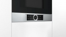 Bosch BER634GS1 Serie 8 beépíthető mikrohullámú sütő Konyhai termékek - Mikrohullámú sütő - Mikrohullámú sütő (beépíthető) - 333489