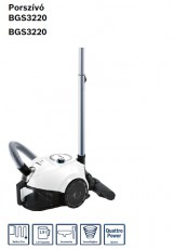 Bosch BGS3220 porszívó Háztartás / Otthon / Kültér - Porszívó / takarítógép - Porzsák nélküli porszívó - 282528