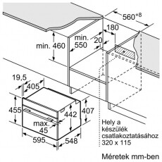Bosch CMG656BS1 elektromos sütő Konyhai termékek - Sütő-főzőlap, tűzhely (beépíthető) - Sütő (beépíthető) - 297728