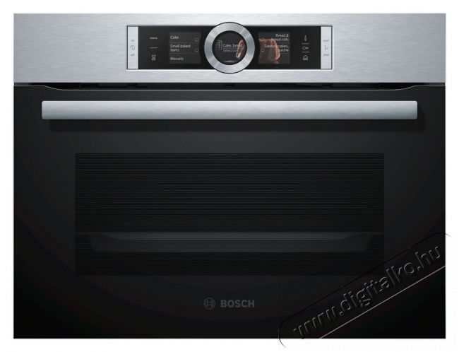 Bosch CSG656BS2 Serie 8 beépíthető kompakt gőzsütő Konyhai termékek - Sütő-főzőlap, tűzhely (beépíthető) - Sütő (beépíthető) - 345240