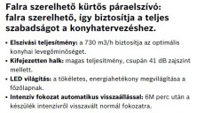 Bosch DWB097A50 páraelszívó Konyhai termékek - Páraelszívó - Kürtős - 282291
