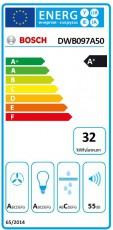 Bosch DWB097A50 páraelszívó Konyhai termékek - Páraelszívó - Kürtős - 282291