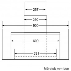 Bosch DWK098E51 páraelszívó Konyhai termékek - Páraelszívó - Kürtős - 282292