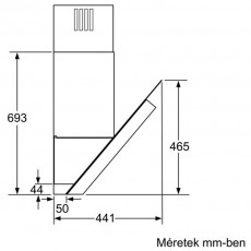 Bosch DWK098E51 páraelszívó Konyhai termékek - Páraelszívó - Kürtős - 282292
