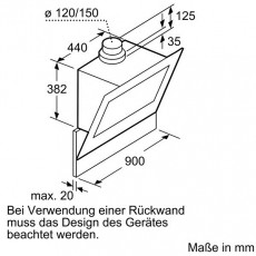 Bosch DWK098G60 páraelszívó Konyhai termékek - Páraelszívó - Kürtős - 297737