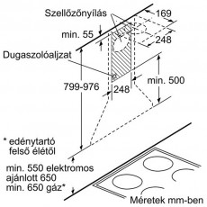 Bosch DWW06W460 páraelszívó Konyhai termékek - Páraelszívó - Kürtős - 282285