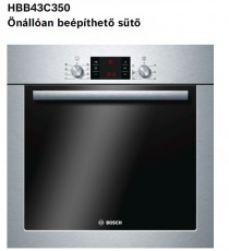 Bosch HBB43C350 elektromos sütő Konyhai termékek - Sütő-főzőlap, tűzhely (beépíthető) - Sütő (beépíthető) - 282242