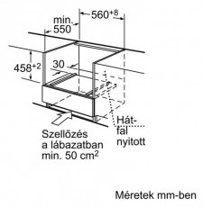 Bosch HBC26D553 gőzpároló Konyhai termékek - Sütő-főzőlap, tűzhely (beépíthető) - Gőzpároló - 282251