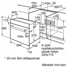 Bosch HBF114BS0 Serie 2 beépíthető sütő Konyhai termékek - Sütő-főzőlap, tűzhely (beépíthető) - Sütő (beépíthető) - 340491