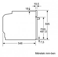 Bosch HBG656LS1 Serie 8 beépíthető sütő Konyhai termékek - Sütő-főzőlap, tűzhely (beépíthető) - Sütő (beépíthető) - 339180