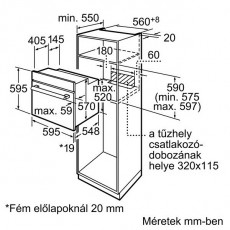 Bosch HBN231E4 elektromos sütő Konyhai termékek - Sütő-főzőlap, tűzhely (beépíthető) - Sütő (beépíthető) - 296162