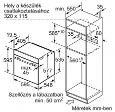 Bosch HMG6764S1 Serie 8 beépíthető sütő mikrohullámmal Konyhai termékek - Sütő-főzőlap, tűzhely (beépíthető) - Sütő (beépíthető) - 317297