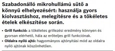 Bosch HMT75G451 mikrohullámú sütő Konyhai termékek - Mikrohullámú sütő - Mikrohullámú sütő (szabadonálló) - 282205