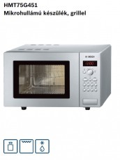Bosch HMT75G451 mikrohullámú sütő Konyhai termékek - Mikrohullámú sütő - Mikrohullámú sütő (szabadonálló) - 282205