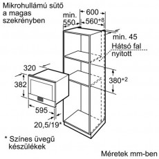 Bosch HMT85ML53 mikrohullámú sütő Konyhai termékek - Mikrohullámú sütő - Mikrohullámú sütő (beépíthető) - 282276