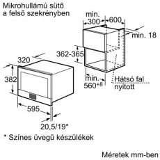 Bosch HMT85ML53 mikrohullámú sütő Konyhai termékek - Mikrohullámú sütő - Mikrohullámú sütő (beépíthető) - 282276