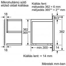 Bosch HMT85MR53 mikrohullámú sütő Konyhai termékek - Mikrohullámú sütő - Mikrohullámú sütő (beépíthető) - 282277