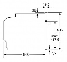 Bosch HRA5380S1 Serie 6 beépíthető gőzsütő Konyhai termékek - Sütő-főzőlap, tűzhely (beépíthető) - Sütő (beépíthető) - 360058