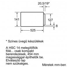 Bosch HSC140P31 melegentartó fiók Konyhai termékek - Sütő-főzőlap, tűzhely (beépíthető) - Melegentartó fiók - 282273
