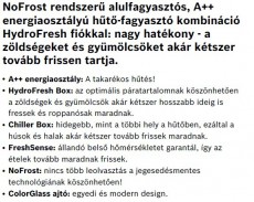 Bosch KGN36SQ31 hűtőszekrény Konyhai termékek - Hűtő, fagyasztó (szabadonálló) - Alulfagyasztós kombinált hűtő - 282163