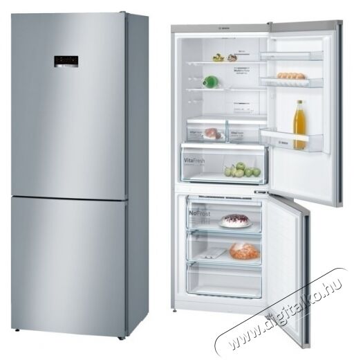Bosch KGN46XL30 Serie 4 NoFrost alulfagyasztós hűtőszekrény Konyhai termékek - Hűtő, fagyasztó (szabadonálló) - Alulfagyasztós kombinált hűtő - 317200