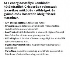 Bosch KGV36VW32 hűtőszekrény Konyhai termékek - Hűtő, fagyasztó (szabadonálló) - Alulfagyasztós kombinált hűtő - 282150