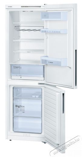 Bosch KGV36XW30 hűtőszekrény Konyhai termékek - Hűtő, fagyasztó (szabadonálló) - Alulfagyasztós kombinált hűtő - 288810