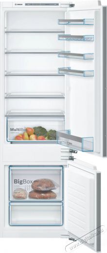 Bosch KIV87VFF0 beépíthető hűtőszekrény Konyhai termékek - Hűtő, fagyasztó (beépíthető) - Alulfagyasztós kombinált hűtő - 363575