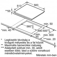 Bosch PIA645B18E indukciós főzőlap Konyhai termékek - Sütő-főzőlap, tűzhely (beépíthető) - Indukciós főzőlap (beépíthető) - 282263