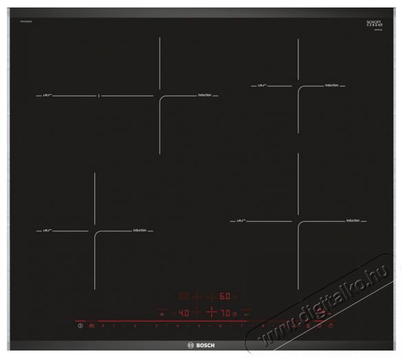 Bosch PIF675DE3E Serie 8 indukciós főzőlap Konyhai termékek - Sütő-főzőlap, tűzhely (beépíthető) - Indukciós főzőlap (beépíthető) - 317259