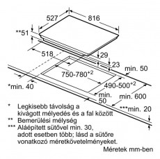 Bosch PXE875BB1E Serie 4 FlexInduction indukciós főzőlap Konyhai termékek - Sütő-főzőlap, tűzhely (beépíthető) - Indukciós főzőlap (beépíthető) - 340493