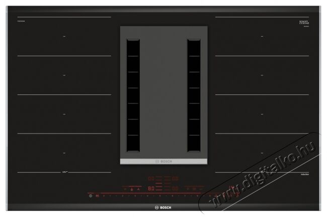Bosch PXX875D34E Serie 8 indukciós főzőlap beépített elszívóval Konyhai termékek - Sütő-főzőlap, tűzhely (beépíthető) - Indukciós főzőlap (beépíthető) - 317232