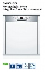 Bosch SMI58L15EU mosogatógép Konyhai termékek - Mosogatógép - Normál (60cm) beépíthető mosogatógép - 282213