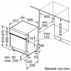 Bosch SMI6ZDS49E MOSOGATÓGÉP BEÉPÍTHETŐ 13 TERÍTÉK Újdonságok - Új termékek - 365119